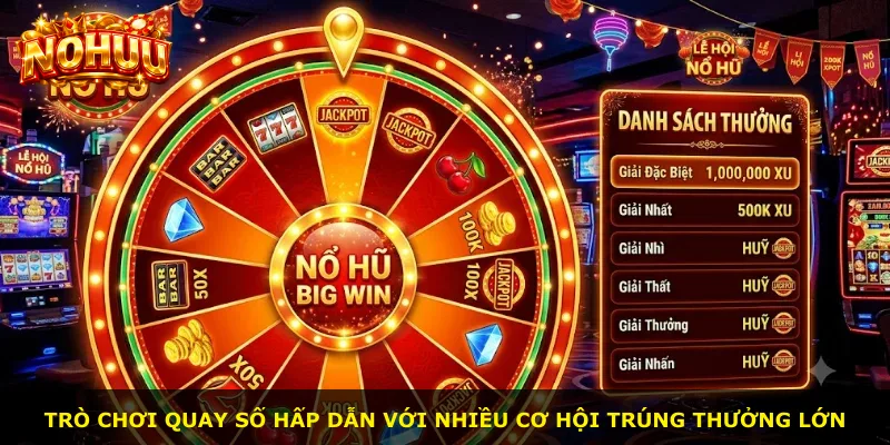 Trò chơi quay số hấp dẫn với nhiều cơ hội trúng thưởng lớn